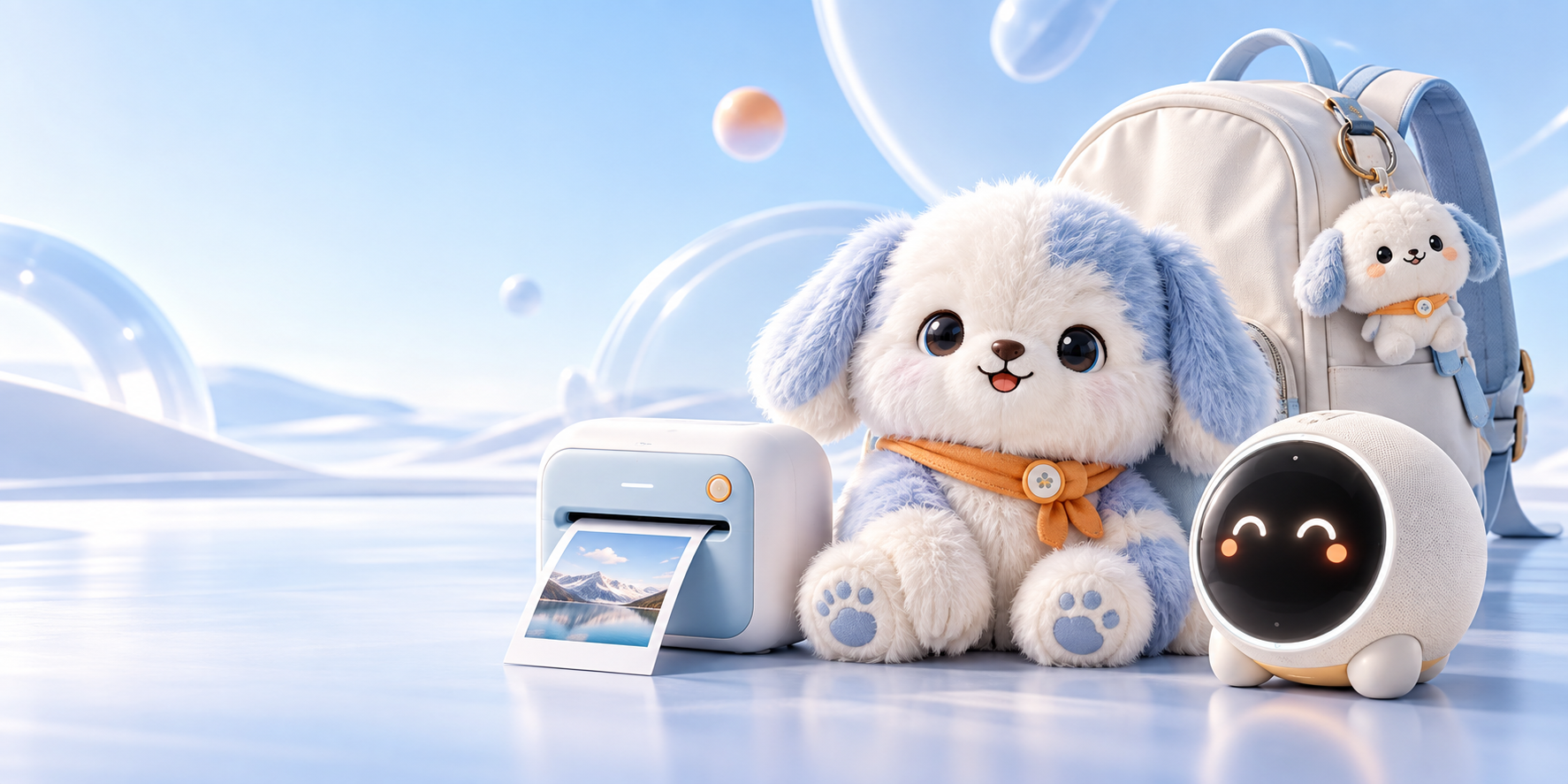 AI plush companion, printer and smart clock